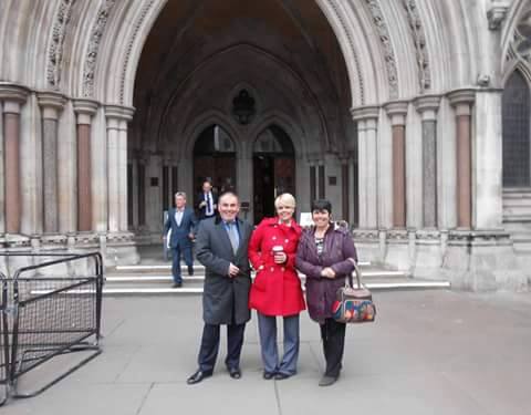 Attending the High Court to show support for a fellow abuse victim