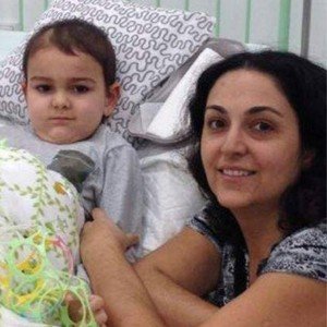Ashya King with his mother while being treated in Prague last year