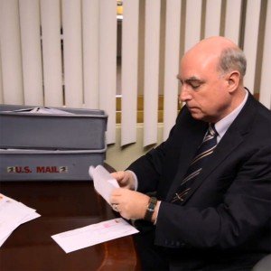 The November 2014 JW Broadcasting episode shows mail being sorted at Watchtower's correspondence department