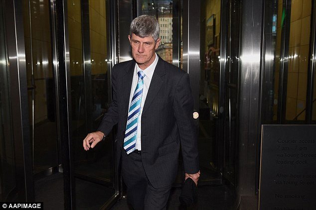 Max Horley departs after giving evidence at the Royal Commission