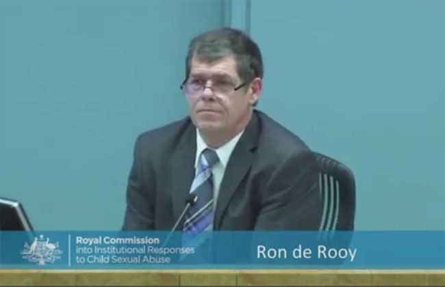 Ron de Rooy on the Witness stand