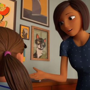 In the new cartoon, Sophia's mum teaches her how to be judgmental and bigoted