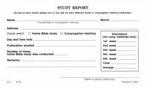 Study Report Form